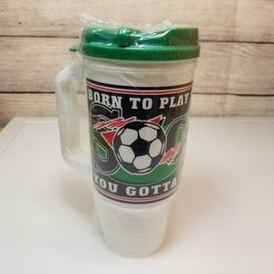Whirley Soccer travel mug
